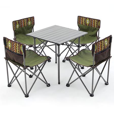ชุดโต๊ะและเก้าอี้พับได้ในการตั้งแคมป์ เก้าอี้พับและโต๊ะตั้งแคมป์ เก้าอี้ตั้งแคมป์และโต๊ะพับได้สำหรับตั้งแคมป์ 