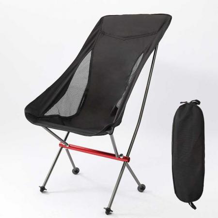 เก้าอี้พับกลางแจ้งน้ำหนักเบาตั้งแคมป์แบกเป้เก้าอี้พับพร้อมกระเป๋าสำหรับเดินป่าปิกนิกชายหาด 