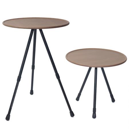 โต๊ะกลมแคมป์ปิ้ง โต๊ะปิคนิคพับได้ กลางแจ้ง แบบพกพา สูง 35-53.5ซม 