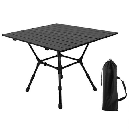 2023 NEW ARRIVAL Camping Square table โต๊ะปรับความสูงได้ 43-49 ซม. โต๊ะพับชายหาด OEM ODM 