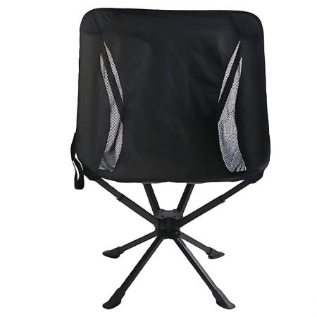 แคมป์ปิ้ง เก้าอี้พับกลางแจ้งแบบพกพาหมุนได้ 360 องศา 