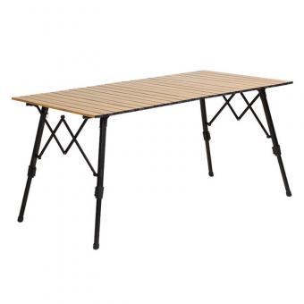 โต๊ะตั้งแคมป์แบบม้วนขึ้นด้านบน