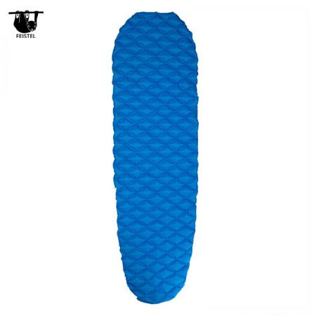 พับ Inflatable Ultralight ขนาดกะทัดรัดกันน้ำ Air ที่นอน Camping Sleeping Pad 