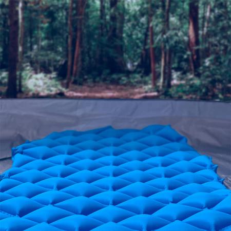 พับ Inflatable Ultralight ขนาดกะทัดรัดกันน้ำ Air ที่นอน Camping Sleeping Pad 