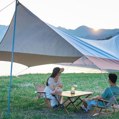 Outdoors Ultralight ติดตั้งง่าย Rain Fly Tarp Camp Shelter 