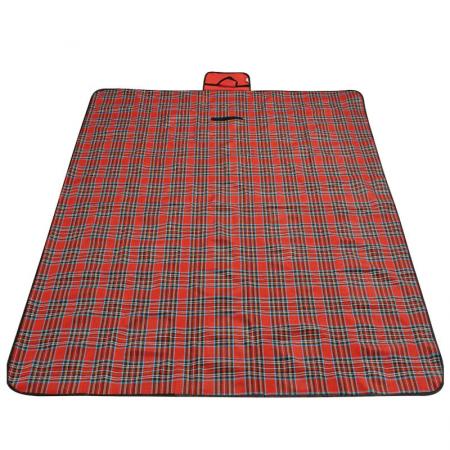 โลโก้ที่กำหนดเองลายสก๊อตผ้า Oxford เสื่อปิกนิกกลางแจ้ง Moisture-proof MAT Camping MAT 