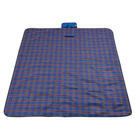 โลโก้ที่กำหนดเองลายสก๊อตผ้า Oxford เสื่อปิกนิกกลางแจ้ง Moisture-proof MAT Camping MAT 