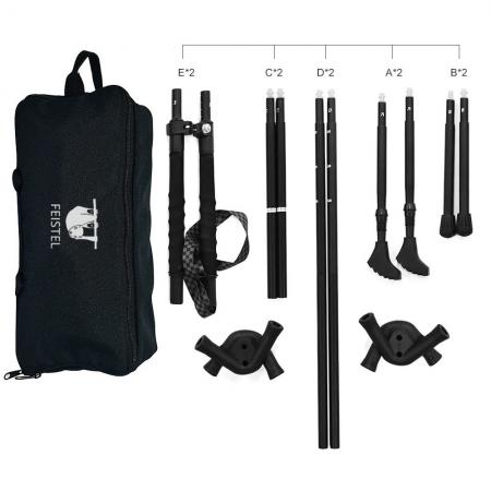 กลางแจ้งแบบพกพาCamping Moonเก้าอี้Trekking Poleเก้าอี้พับอเนกประสงค์เก้าอี้ชายหาดอลูมิเนียมTrekking Poleขายส่ง 