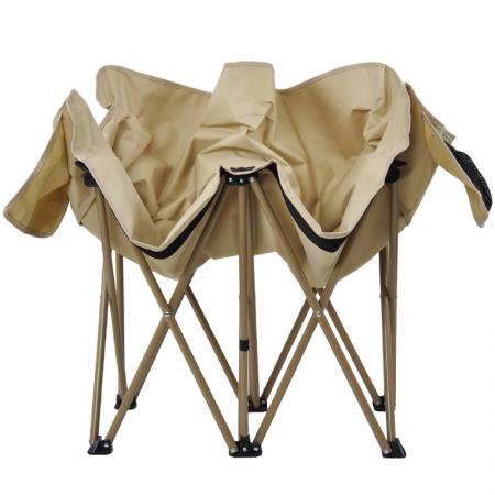 Moq สองที่นั่งสองที่นั่งกลางแจ้งที่มีน้ำหนักเบาพับตั้งแคมป์ตั้งแคมป์เก้าอี้ตกปลาแบบพกพาพร้อมถุงตาข่าย 