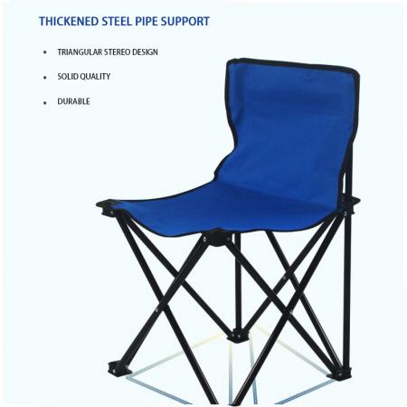 Metal Flex Quality Quality Collapsible Outdoor Folding Portabitive Camping เก้าอี้โดยไม่มีที่วางแขน