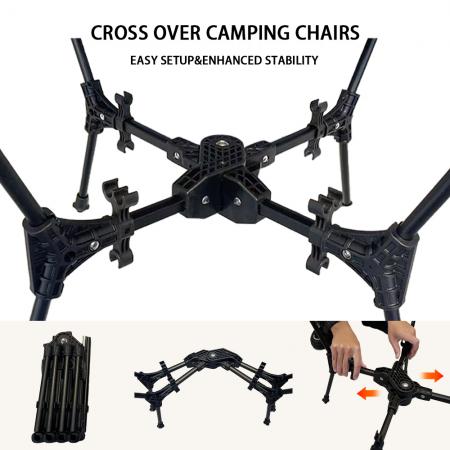 เก้าอี้ค่ายอลูมิเนียมแบบพกพาน้ำหนักเบาเก้าอี้ตั้งแคมป์ดวงจันทร์กลางแจ้ง