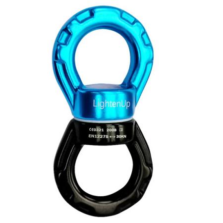 amazon ร้อนอลูมิเนียมล็อคความปลอดภัยหมุน carabiner แหวนสากล 