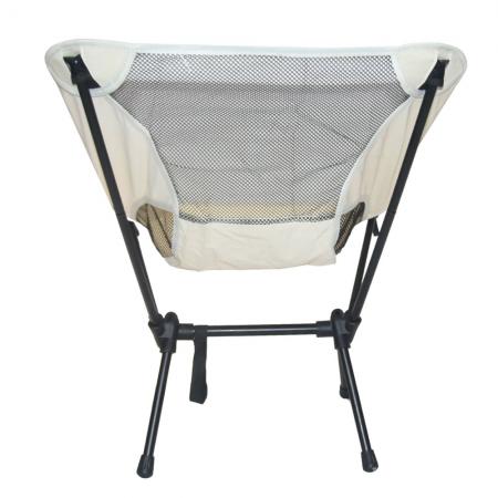 เก้าอี้พับเหล็กน้ำหนักเบาแบบสั่งทำ เก้าอี้ตั้งแคมป์กลางแจ้งแบบ Moon Chair