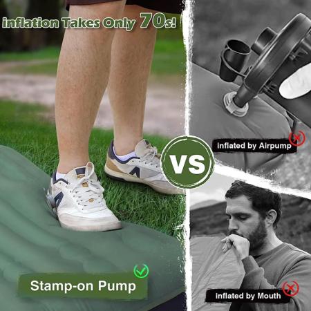 แผ่นรองนอนสำหรับตั้งแคมป์น้ำหนักเบา อุปกรณ์กลางแจ้ง แผ่นรองนอนสำหรับเดินทาง 