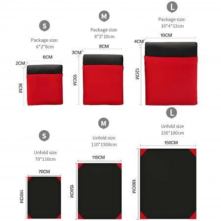 ผ้าห่ม Ripstop Nylon กันน้ำ ขนาดเล็ก น้ำหนักเบา พกพาสะดวก