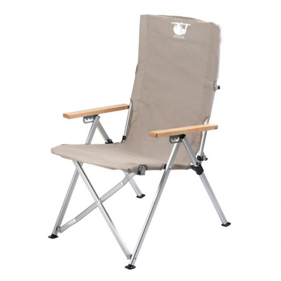 เก้าอี้ตั้งแคมป์พนักพิงปรับได้โครงอลูมิเนียม