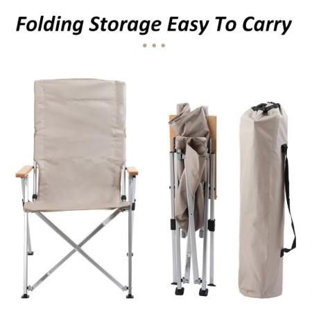 เก้าอี้พับกลางแจ้งโครงอลูมิเนียมพร้อมพนักพิงปรับได้