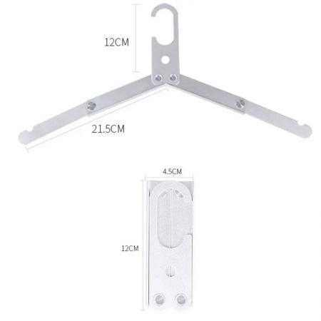 ไม้แขวนเสื้อพับได้แบบพกพาสำหรับตั้งแคมป์กลางแจ้ง 