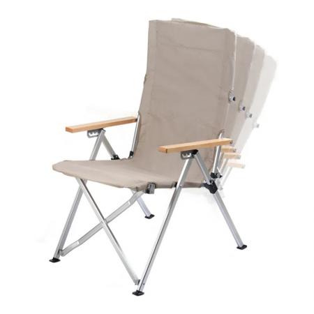 เก้าอี้พับกลางแจ้งโครงอลูมิเนียมพร้อมพนักพิงปรับได้