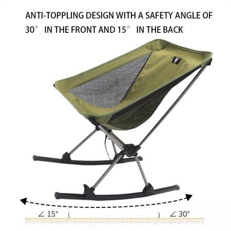 เก้าอี้แคมป์ Feistel แบบโยก 2 ชุด พร้อมอุปกรณ์เสริม 