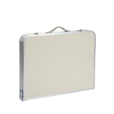 โต๊ะตั้งแคมป์แบบพกพาอลูมิเนียมอัลลอยด์ปรับความสูงได้ โต๊ะบาร์บีคิวกลางแจ้งอเนกประสงค์ริมชายหาด