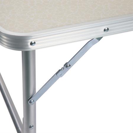 โต๊ะตั้งแคมป์แบบพกพาอลูมิเนียมอัลลอยด์ปรับความสูงได้ โต๊ะบาร์บีคิวกลางแจ้งอเนกประสงค์ริมชายหาด