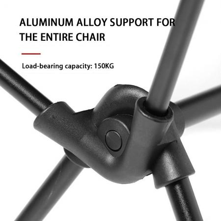 เก้าอี้ชายหาดทรงพระจันทร์แบบพับได้ ระบายอากาศได้ดี เหมาะสำหรับกิจกรรมกลางแจ้ง พกพาสะดวก มีคานขนาน พนักพิงสูง เหมาะสำหรับตั้งแคมป์