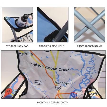 เก้าอี้พับกลางแจ้งสั่งทำพิเศษ สำหรับเดินทาง ตกปลา สวน ปิกนิก ขายส่ง เก้าอี้พับได้สำหรับตั้งแคมป์ 