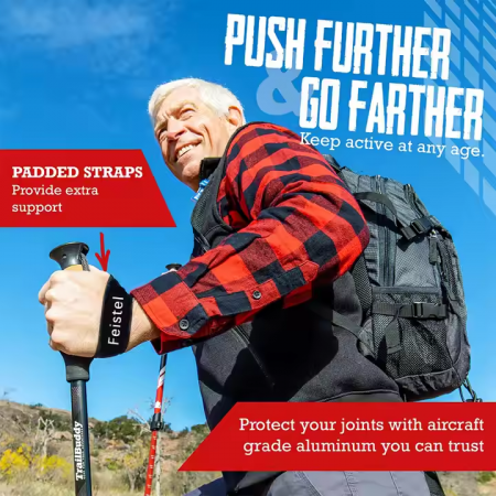 Ultralight Duralumin 7075 ไม้เท้าเดินป่าอลูมิเนียม Trekking Pole 