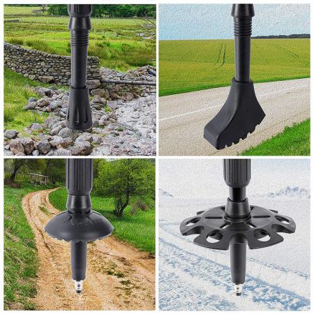 อุปกรณ์เดินป่าและเสาสกีแบบมัลติฟังก์ชั่นแบบเบา 