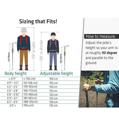 2022 คาร์บอนไฟเบอร์อลูมิเนียมพับพับ nordic trekking poles เดินป่า 7075 walking stick สำหรับ Tracking
 