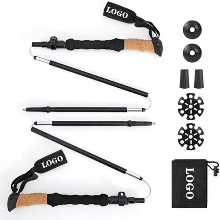 ไม้เท้าอลูมิเนียมอัลลอยด์ปีนเขา Stick With Firm Grip Handle