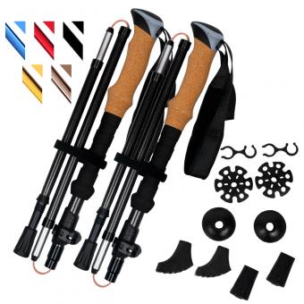 ไม้เท้าเดินป่าคาร์บอนน้ำหนักเบาแบบพับได้