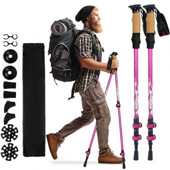 ไม้เท้าเดินป่าแบบนอร์ดิก ทำจากอลูมิเนียม 7075