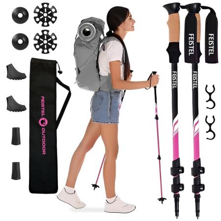 Ultralight Duralumin 7075 ไม้เท้าเดินป่าอลูมิเนียม Trekking Pole 