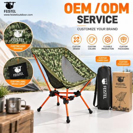 เก้าอี้แคมป์ปิ้งพับได้น้ำหนักเบา – อลูมิเนียม 7075, ผ้า Oxford 600D 88T, รองรับน้ำหนัก 150กก. 