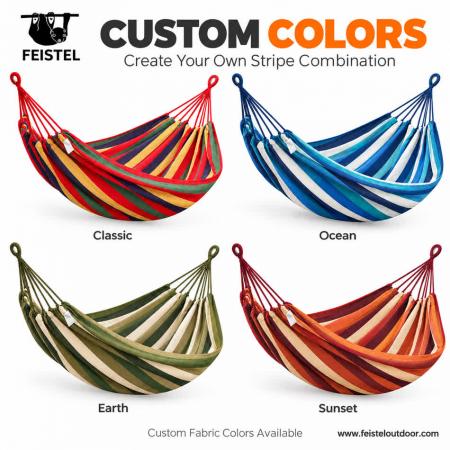 feisetel nylon เปลญวนแคมป์ปิ้งแบบพกพาพร้อมสายรัดต้นไม้ outdoor 