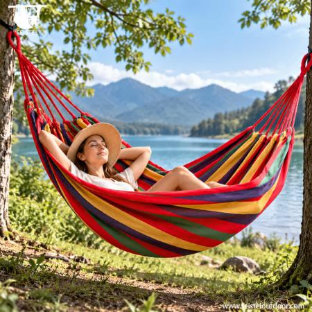 feisetel 2019 ผู้ขาย amazon 2 ท่าน all seasons แบบพกพา 75D ไนลอนร่มชูชีพ camping เปลญวน 